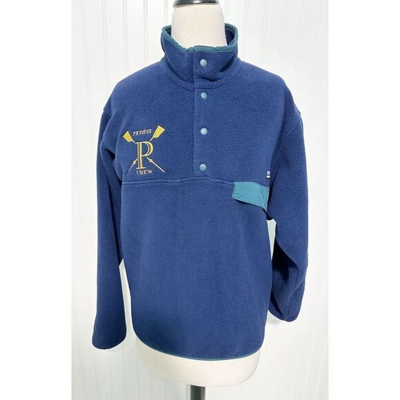 Patagonia Synchilla T Snap Men's Peddie Crew Fleece Jacket Blue‎ Size Small - Picture 13 of 13